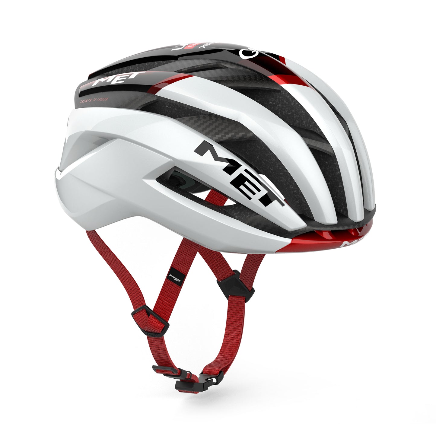 MET TRENTA 3K CARBON UAE TEAM EMIRATES -XRG 2026 Casco bianco