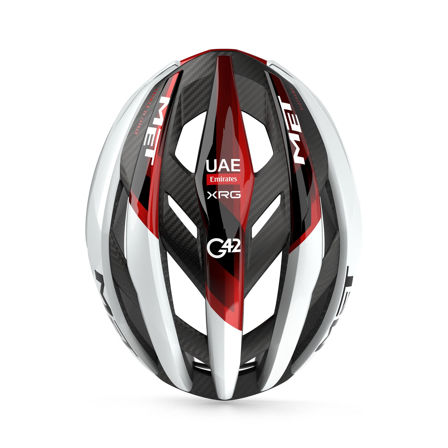 MET TRENTA 3K CARBON UAE TEAM EMIRATES -XRG 2026 Casco bianco
