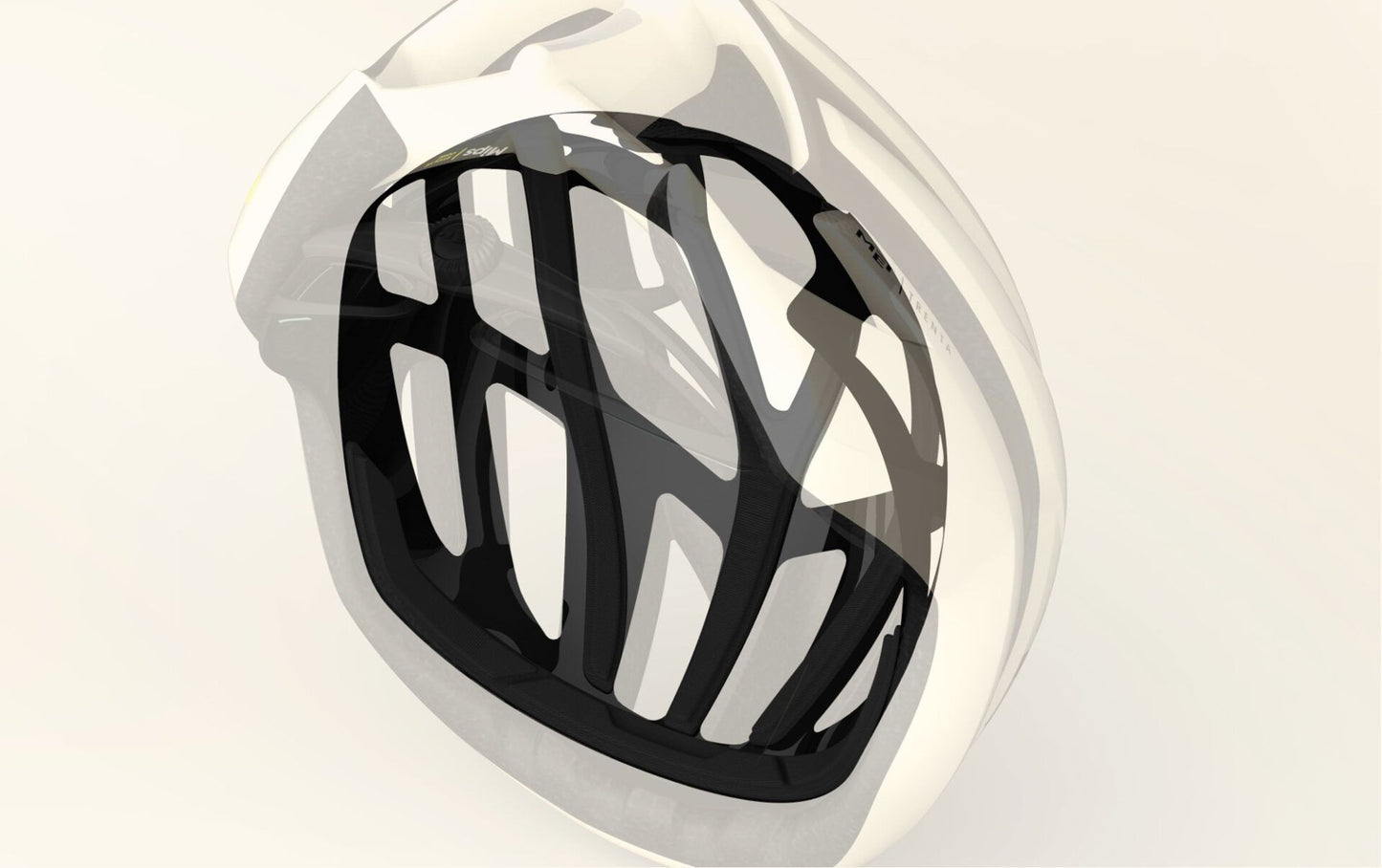 MET TRENTA MIPS WAX Casco da ghiaia bianco opaco