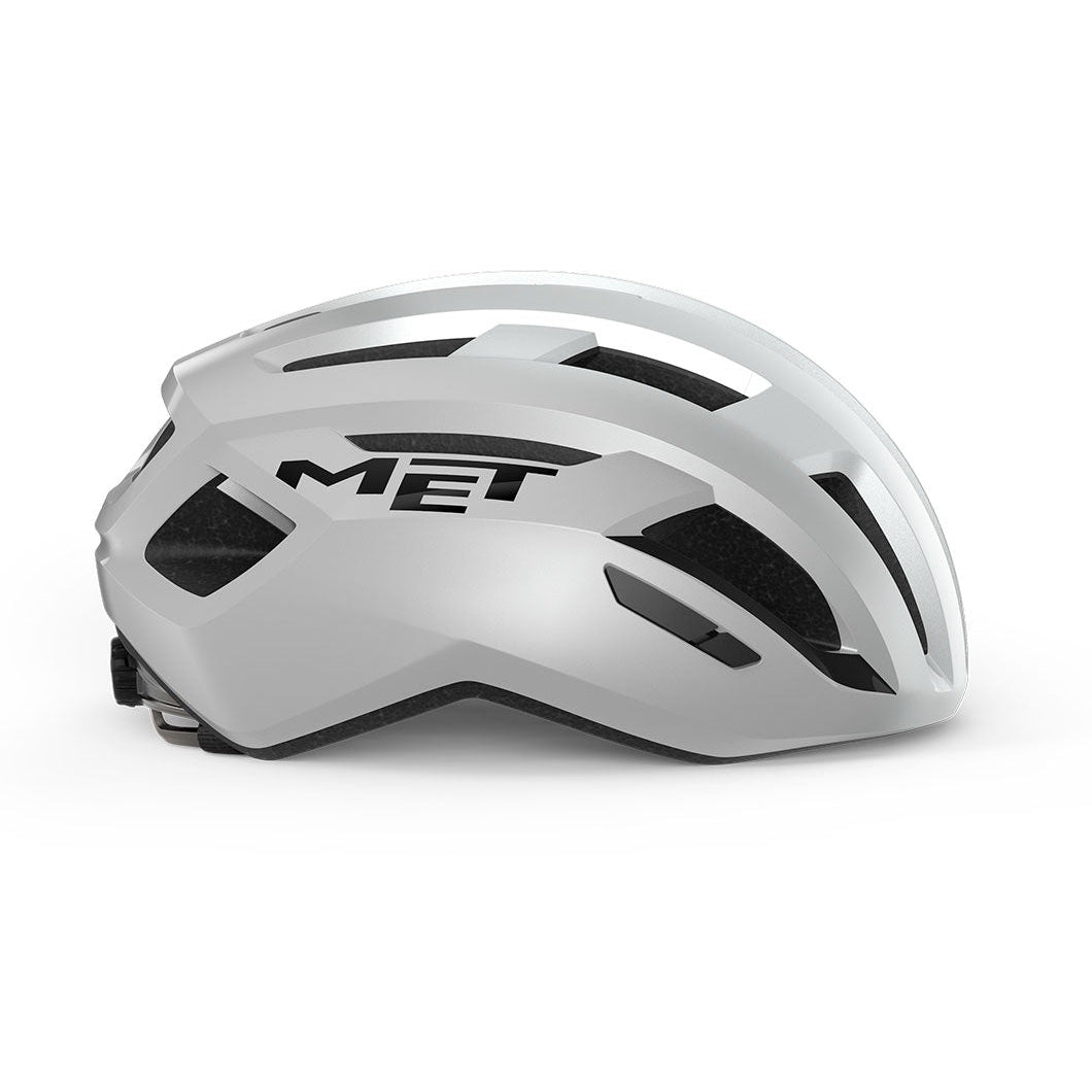 Casco da strada MET VINCI MIPS Bianco Argento Lucido