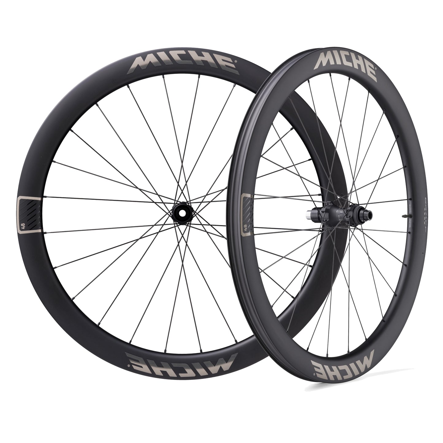 Coppia di ruote MICHE GRAFF AERO 48 Tubeless Ready (bloccaggio centrale)