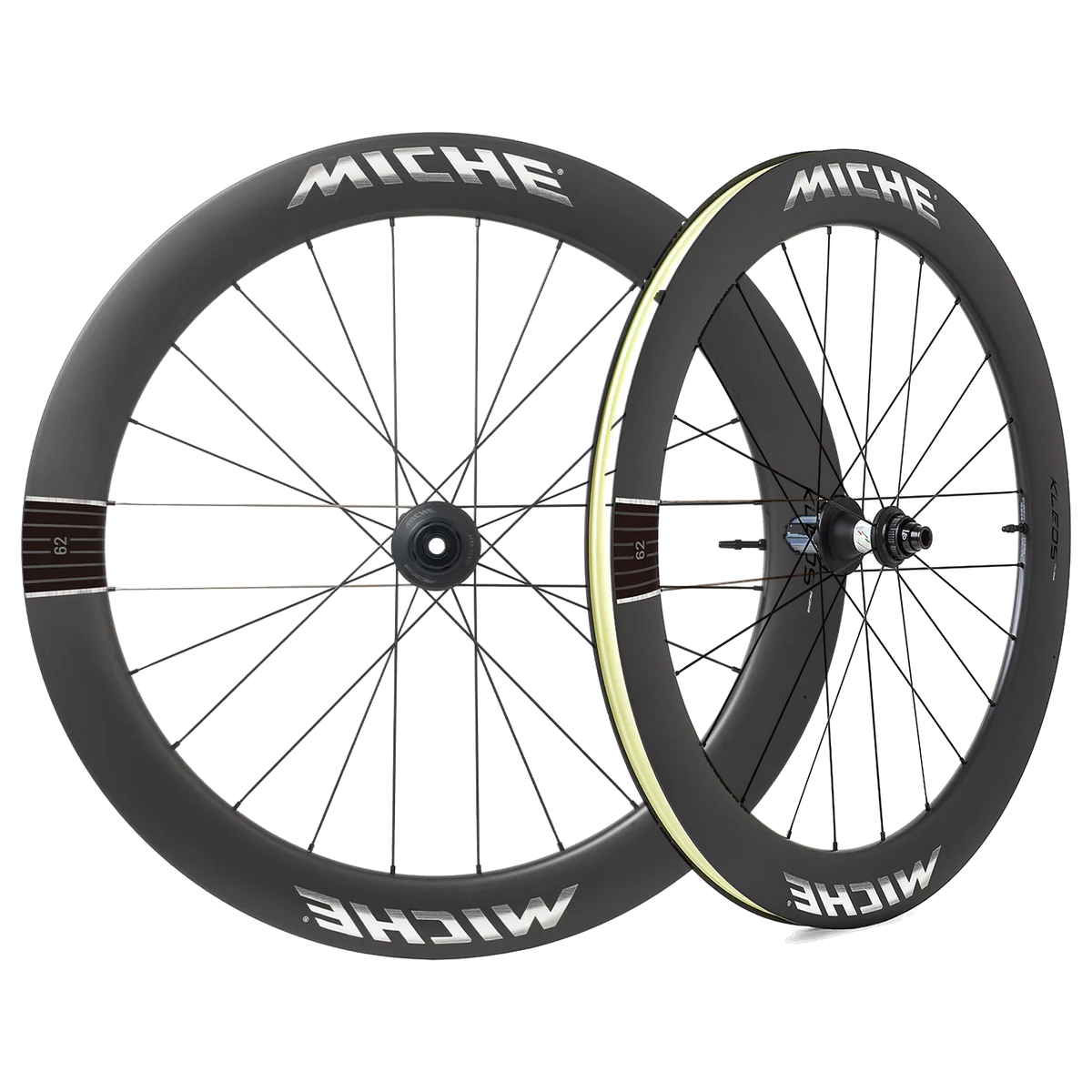 Coppia di ruote MICHE KLEOS RD DX62 Tubeless Ready (Center Lock) Team Edition