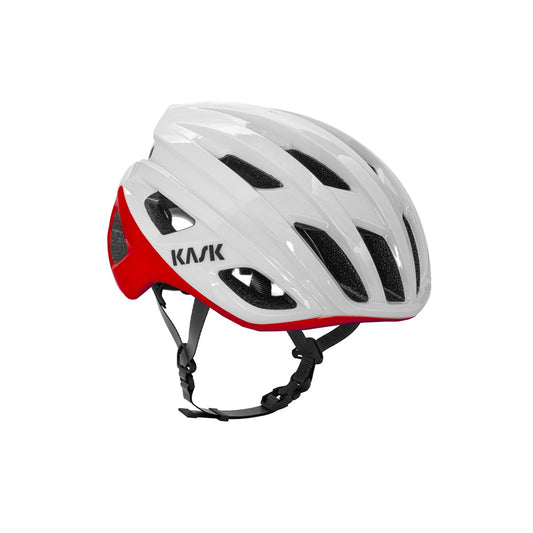 Casco da strada KASK MOJITO CUBED BICOLOR Bianco/Rosso