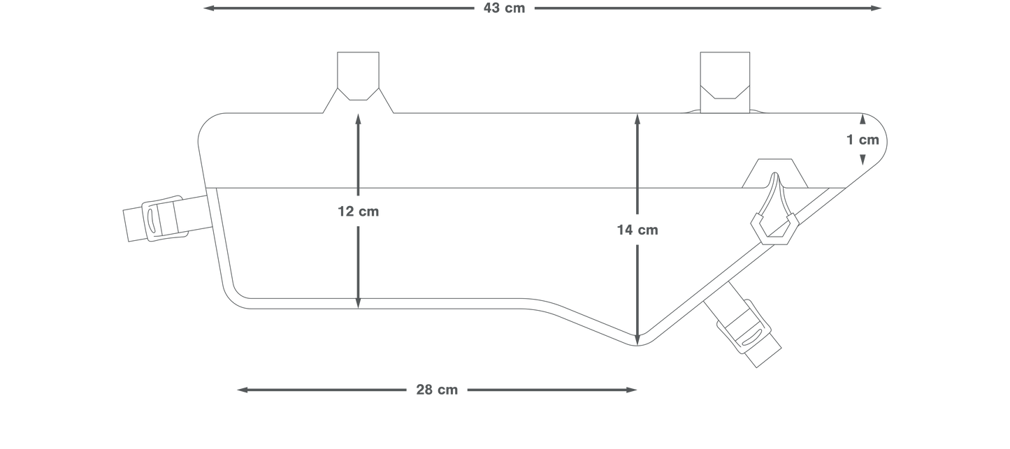 APIDURA EXPEDITION COMPACT FRAME PACK DRY 3 L Frame Bag Nero