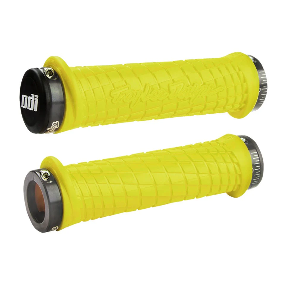 Manopole ODI TROY LEE DESIGNS Lock-On 130 mm Giallo