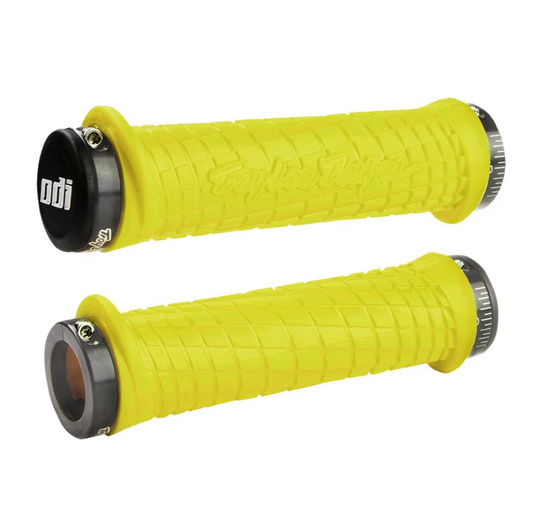 Manopole ODI TROY LEE DESIGNS Lock-On 130 mm Giallo