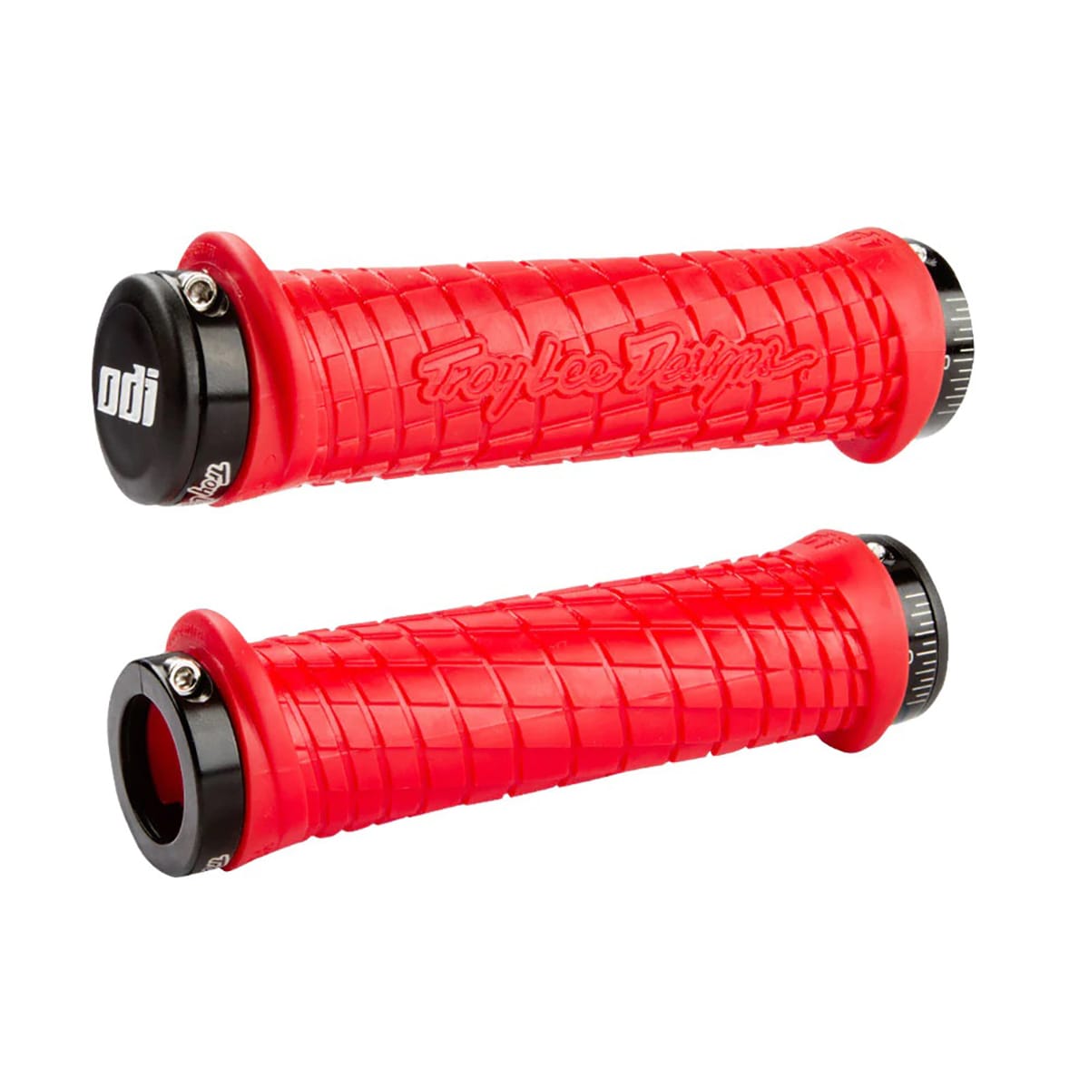 Manopole Lock-On ODI TROY LEE DESIGNS 130 mm Rosse