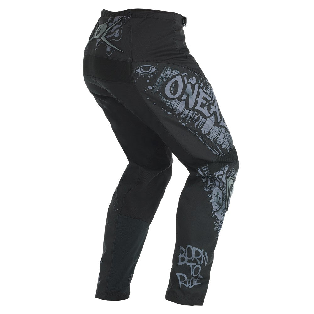 Pantaloni O'NEAL ELEMENT RANCID nero/grigio - vista posteriore