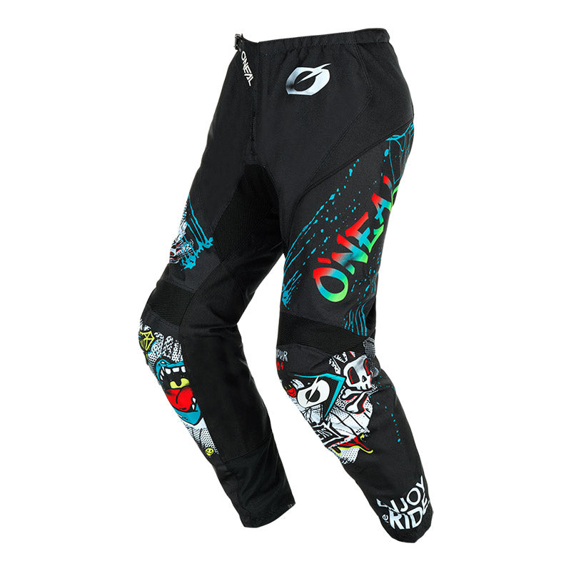 Pantaloni O'NEAL ELEMENT RANCID Junior neri/grigi - vista frontale