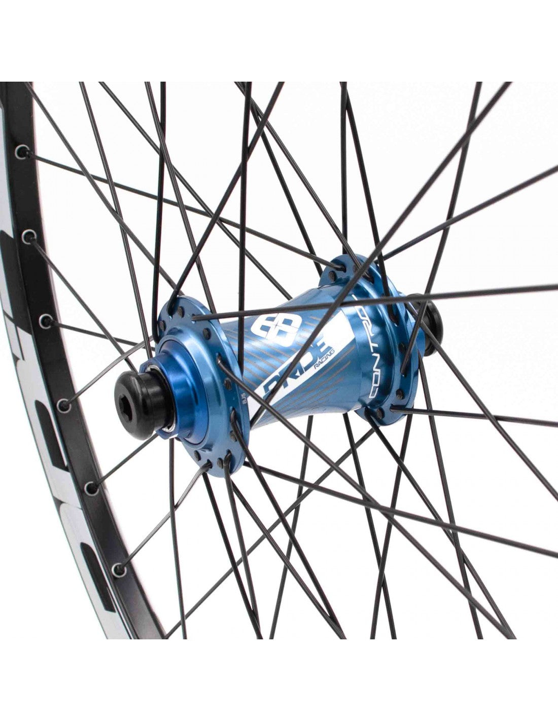 Coppia di Ruote PRIDE 24" (507mm) Control V1 V-Brake/Disc Assi 20/10mm Blu