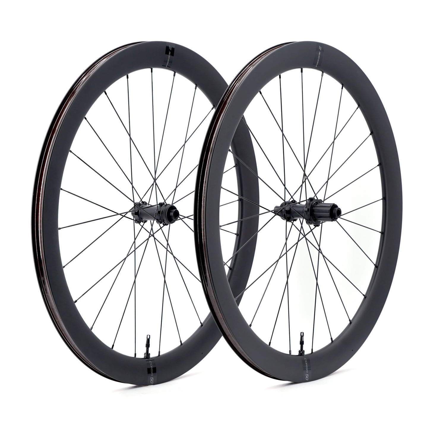 Coppia di ruote SCOM CORSA 50 Tubeless Ready (bloccaggio centrale)