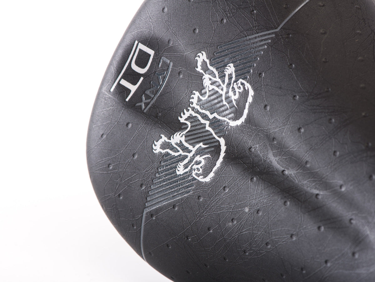 Sella CHROMAG LYNX DT con binari in CrMo, nera — dettaglio del rivestimento Lynx DT