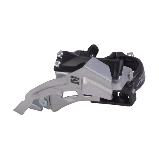 Deragliatore anteriore SHIMANO ACERA FD-M3000 3x9V con fascetta bassa — vista 1 su sfondo bianco
