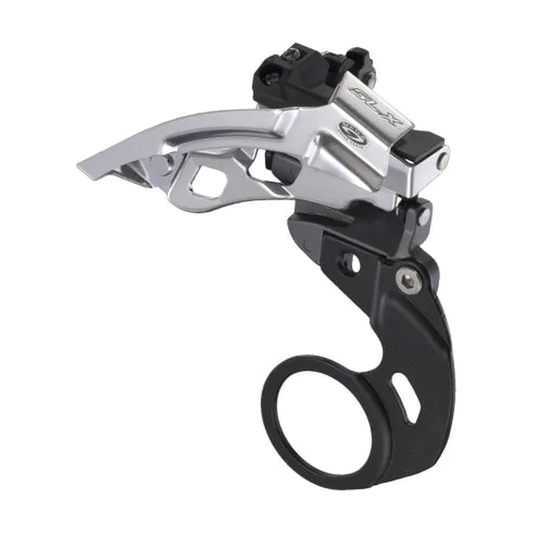 Deragliatore anteriore SHIMANO SLX FD-M660-E 9V — vista 1 su sfondo bianco