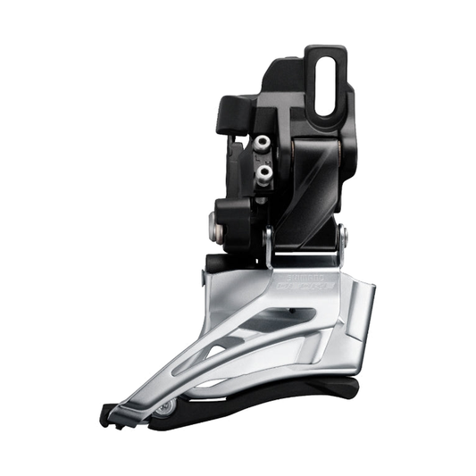 Deragliatore anteriore SHIMANO DEORE FD-M6025-D 10V — vista 1 su sfondo bianco
