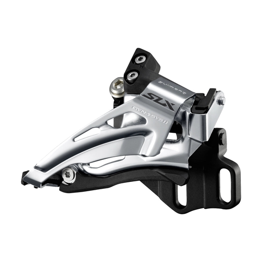 Deragliatore anteriore SHIMANO SLX FD-M7025-11-E 2x11V tipo E — vista 1 su sfondo bianco