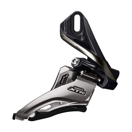 Deragliatore anteriore SHIMANO XTR FD-M9020-D 11V — vista 1 su sfondo bianco