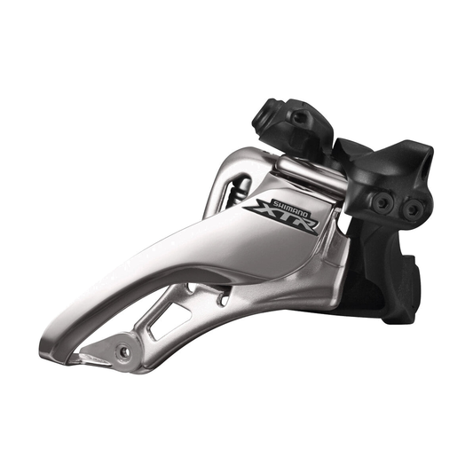 Deragliatore anteriore SHIMANO XTR FD-M9020-L 11V — vista 1 su sfondo bianco