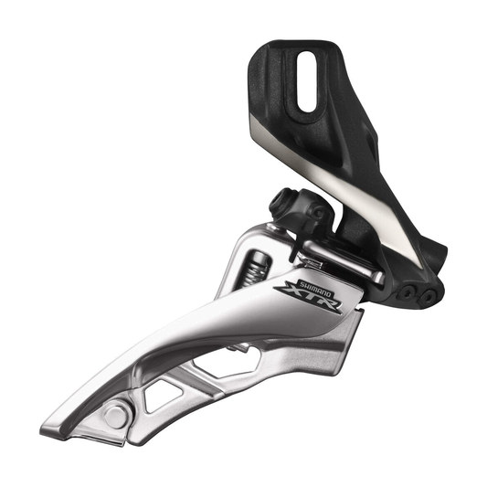 Deragliatore anteriore SHIMANO XTR FD-M9000-D 3x11V a montaggio diretto — vista 1 su sfondo bianco