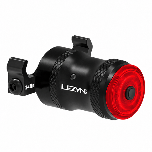 Luce posteriore LEZYNE SADDLE Ai ALERT 250 — vista del prodotto su sfondo bianco