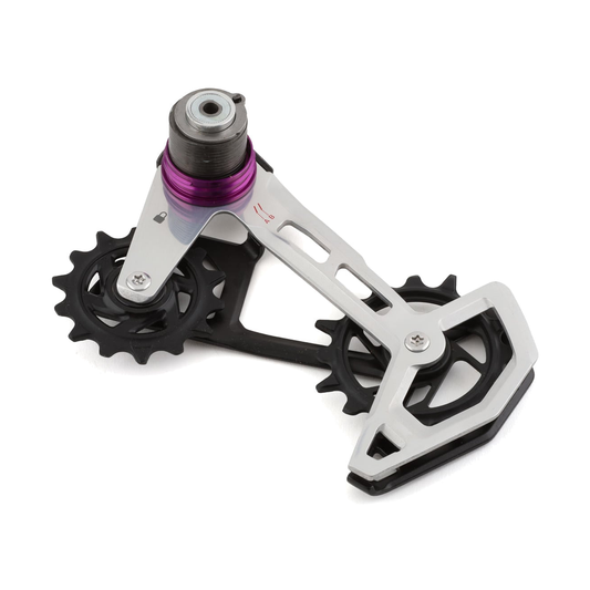 Gabbia completa del cambio posteriore a 12 velocità SRAM XX T-TYPE EAGLE AXS — 11.7518.104.011 — foto del componente su sfondo bianco