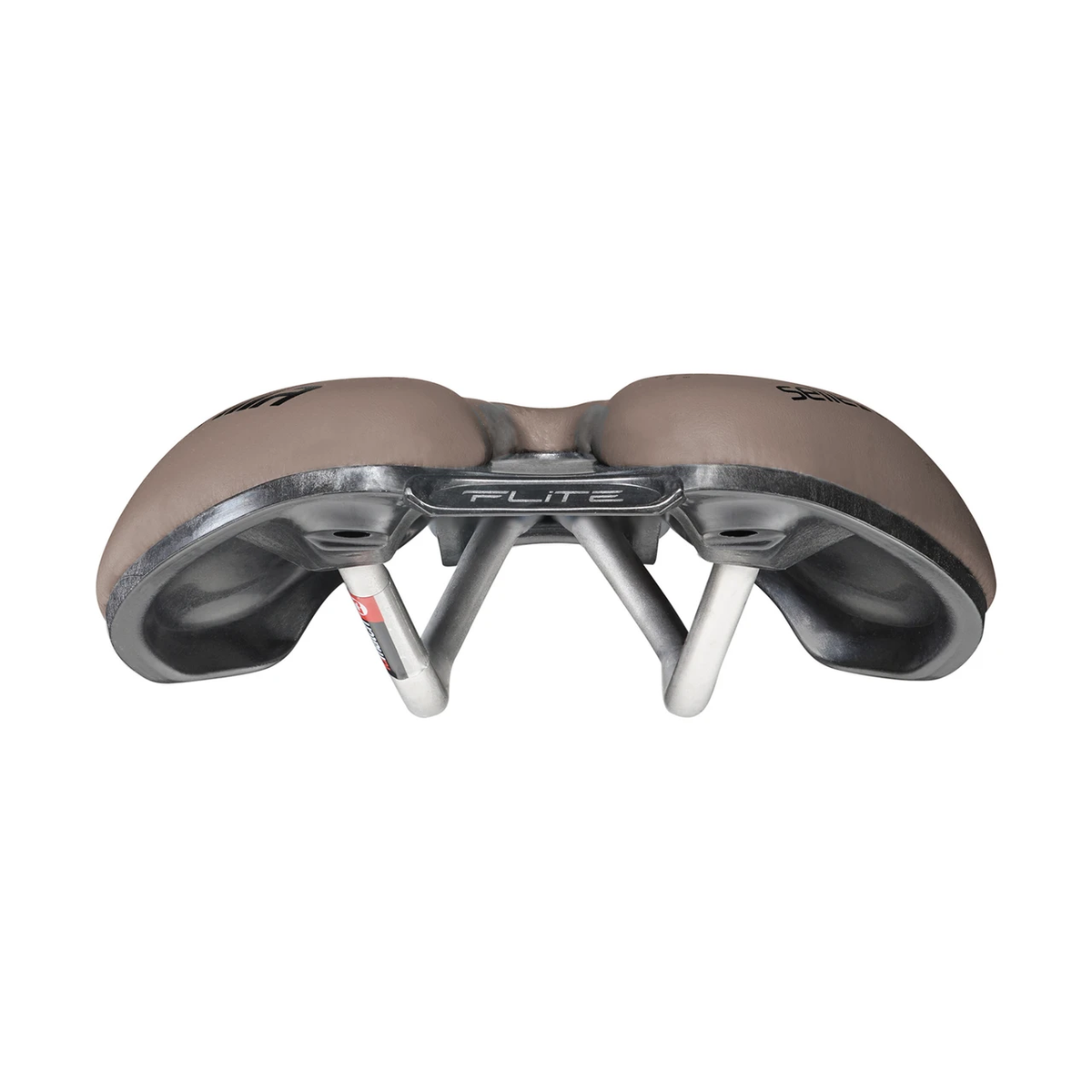 Sella SELLE ITALIA FLITE BOOST GRAVEL SUPERFLOW L3 con binari TI 316 marrone — vista posteriore, colore marrone L3