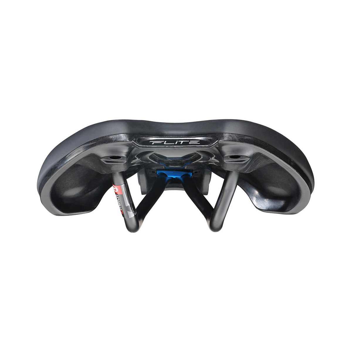 Sella SELLE ITALIA FLITE BOOST TM L con binari in manganese nera — vista posteriore