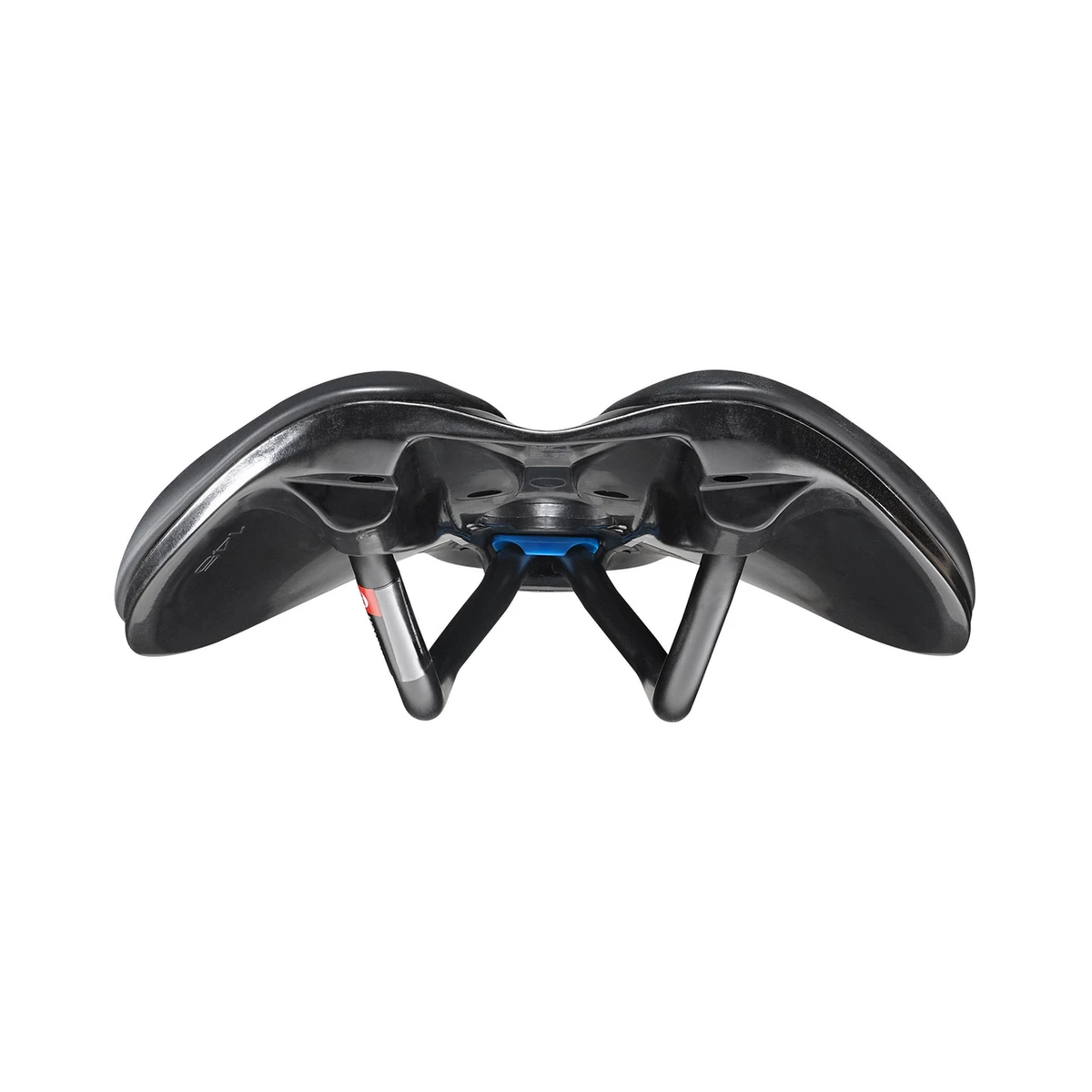 Sella SELLE ITALIA NOVUS EVO BOOST SUPERFLOW L con binari in manganese nera — vista posteriore