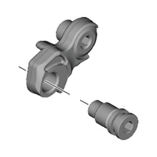 Forcellino del cambio posteriore SHIMANO RD-M8150-11/12 — prodotto su sfondo bianco