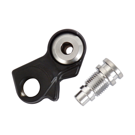 Forcellino del cambio posteriore SHIMANO XT M8000 #Y5RT98010 — prodotto su sfondo bianco