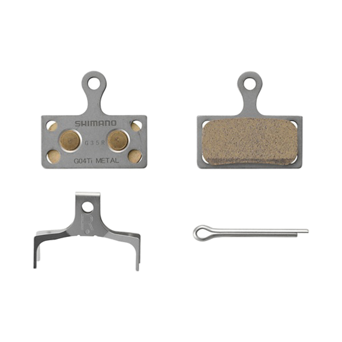 Pastiglie metalliche SHIMANO G04TI-MX — vista principale