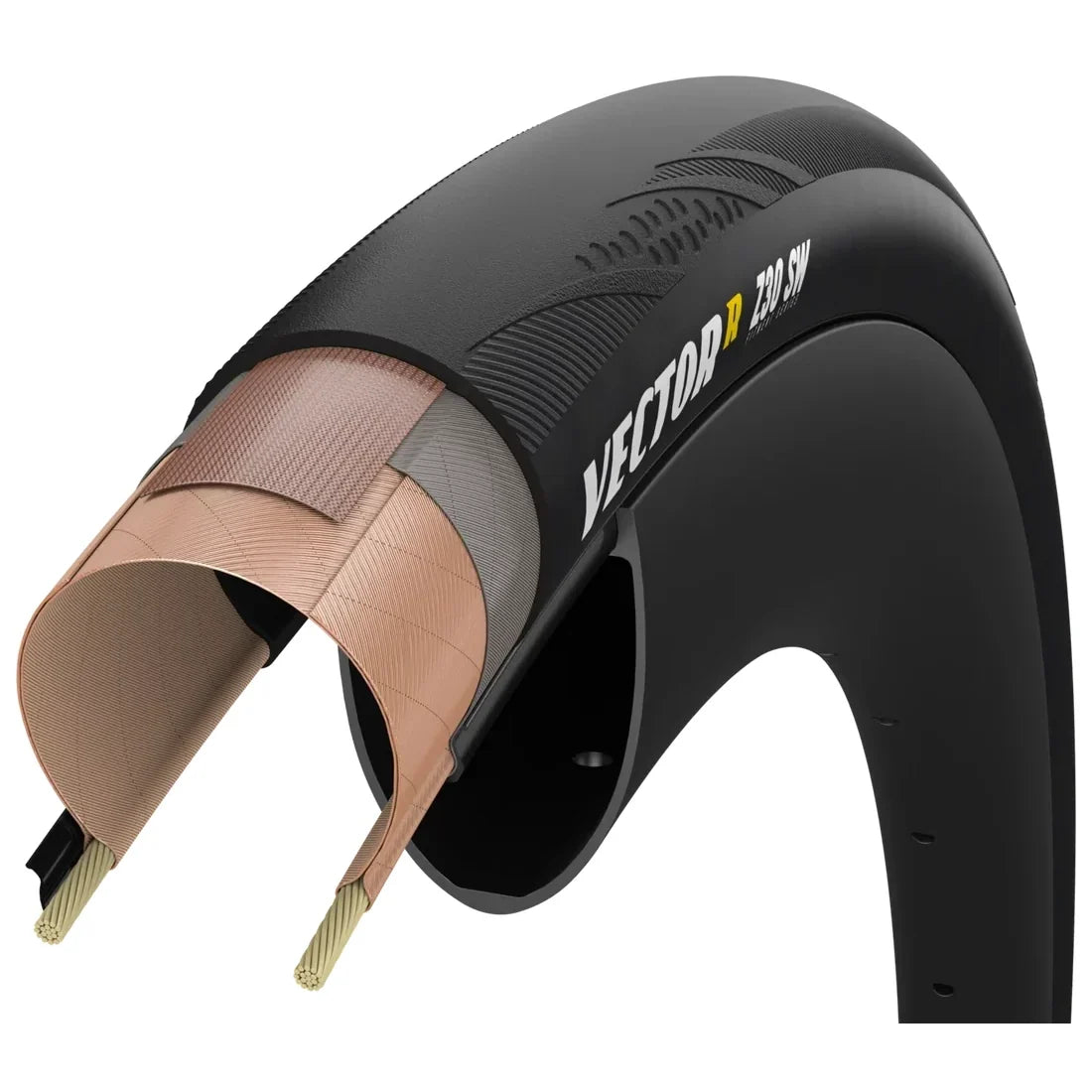 Copertone ZIPP GOODYEAR VECTOR R SW Tubeless Ready nero