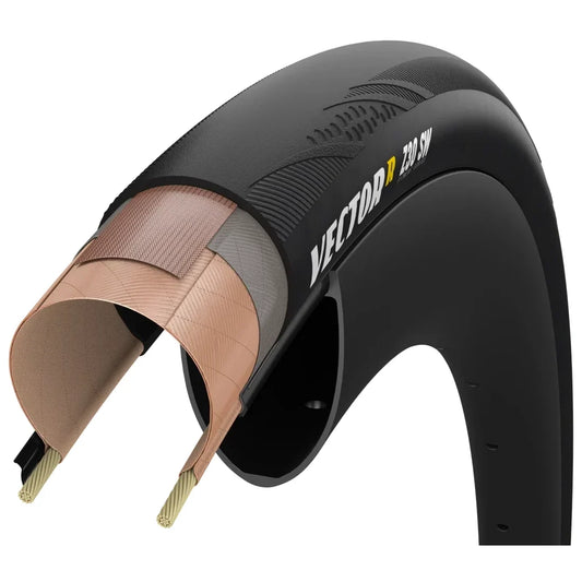 Copertone ZIPP GOODYEAR VECTOR R SW Tubeless Ready nero