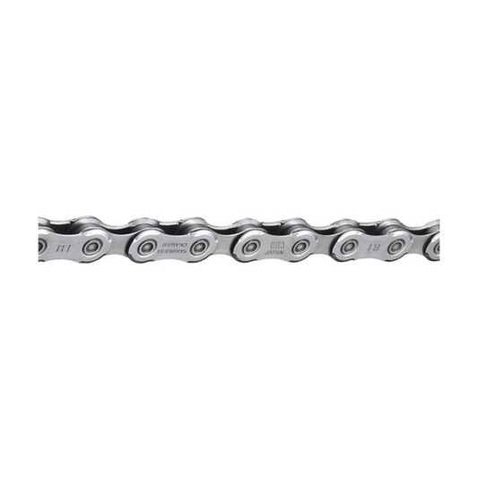Catena SHIMANO DEORE CN-M6100 a 12 velocità con maglia rapida, compatibile con e-bike — foto del prodotto su sfondo bianco