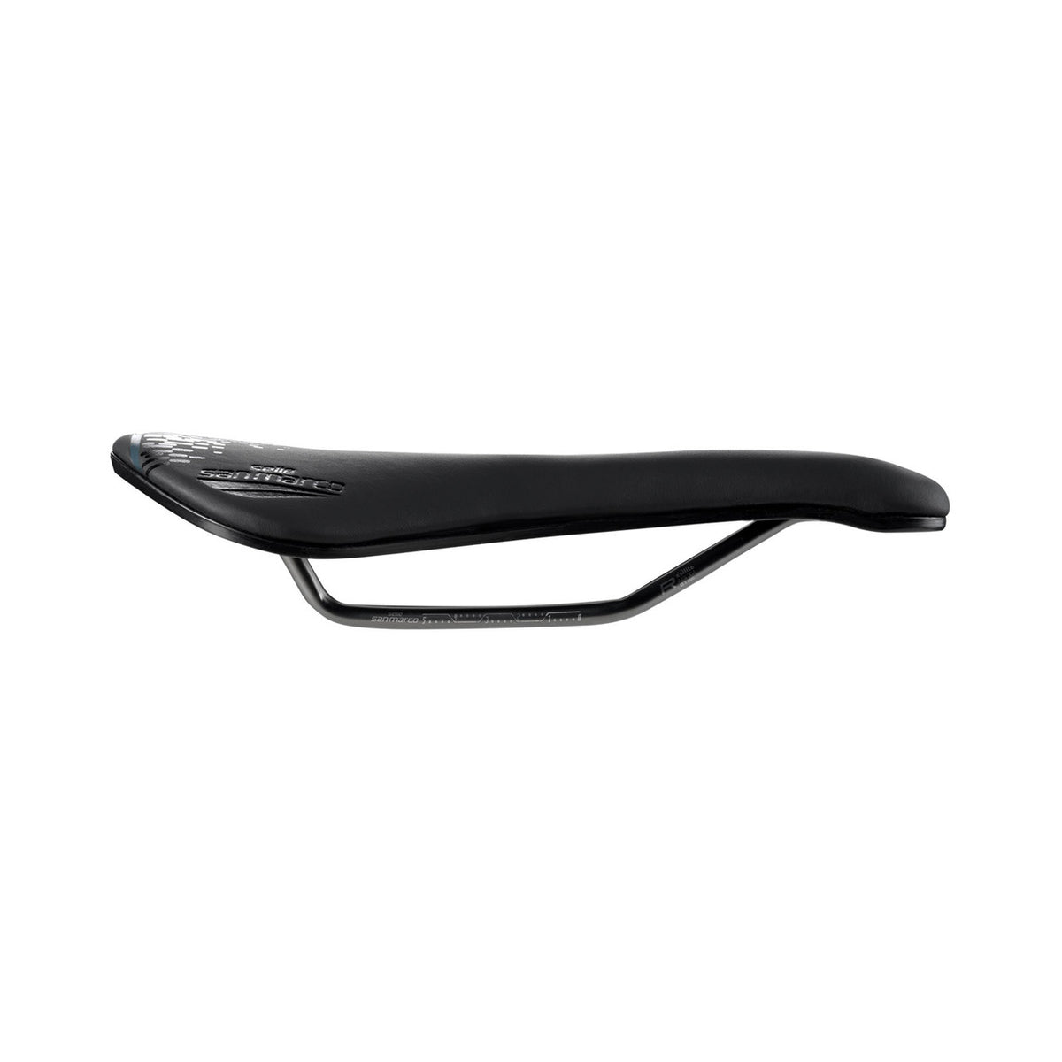 Sella SAN MARCO ASPIDE SHORT OPEN-FIT RACING S3, larghezza 139 mm, binari in acciaio Xsilite, nera — vista aggiuntiva