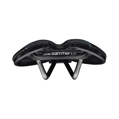 Sella SAN MARCO ASPIDE SHORT OPEN-FIT RACING S3, larghezza 139 mm, binari in acciaio Xsilite, nera — vista aggiuntiva