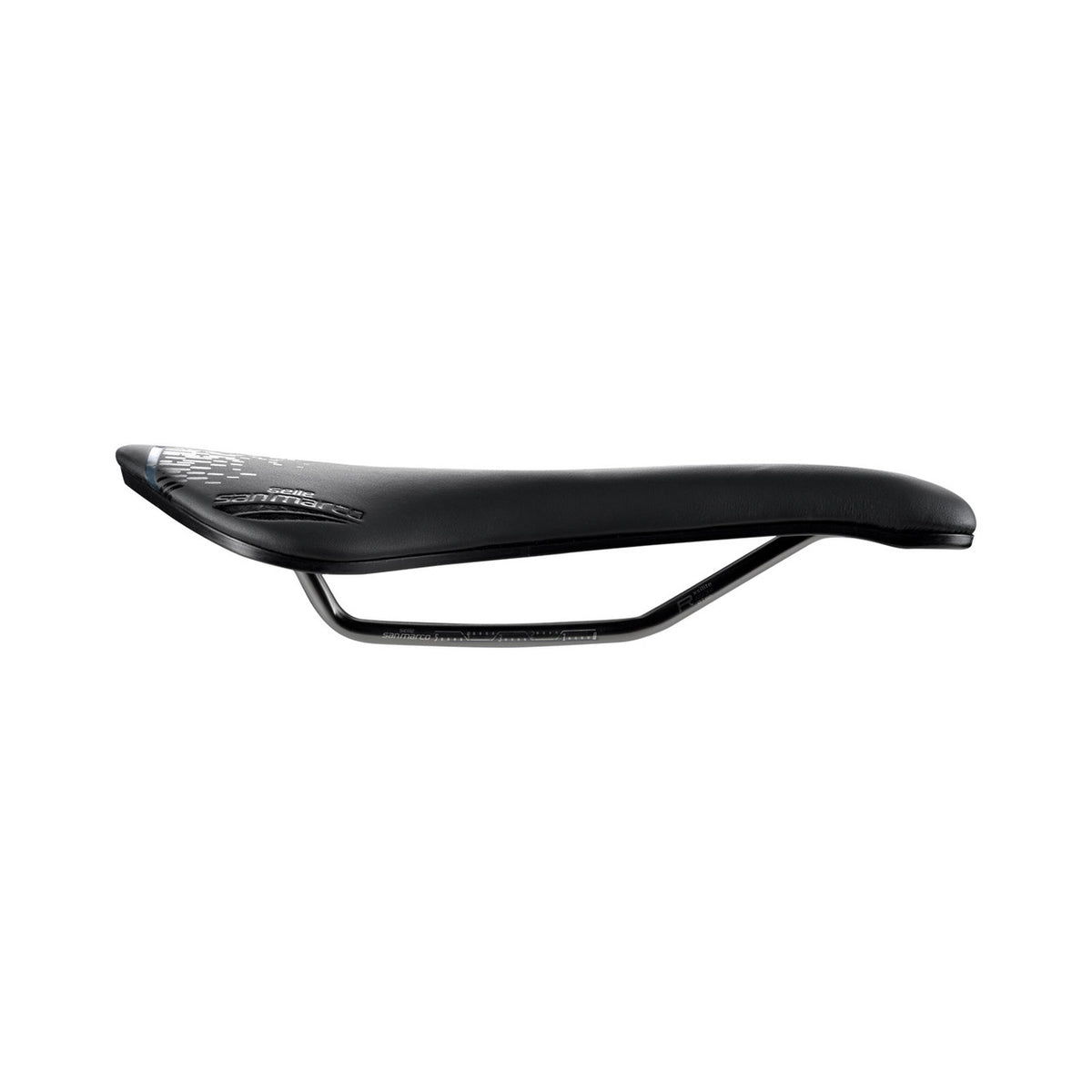 Sella SAN MARCO ASPIDE SHORT OPEN-FIT RACING L3, larghezza 155 mm, binari in acciaio Xsilite, nera — vista aggiuntiva