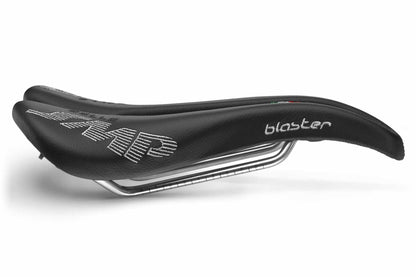 Sella SMP BLASTER con binari in acciaio inox — vista laterale e binari in acciaio inox