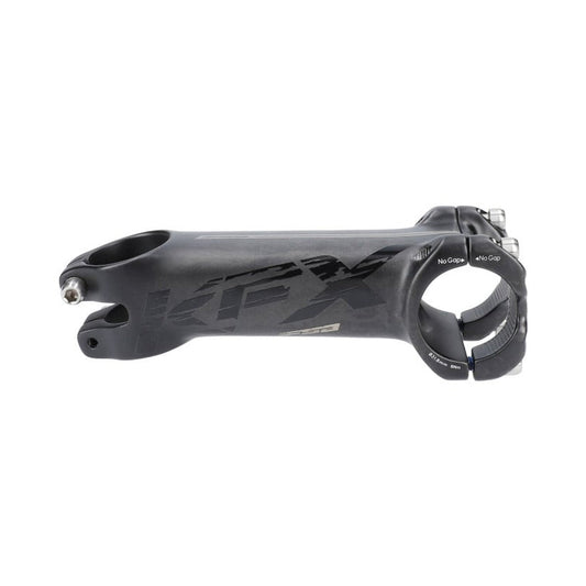 Attacco manubrio FSA KFX in carbonio -12° grigio — vista laterale su sfondo bianco