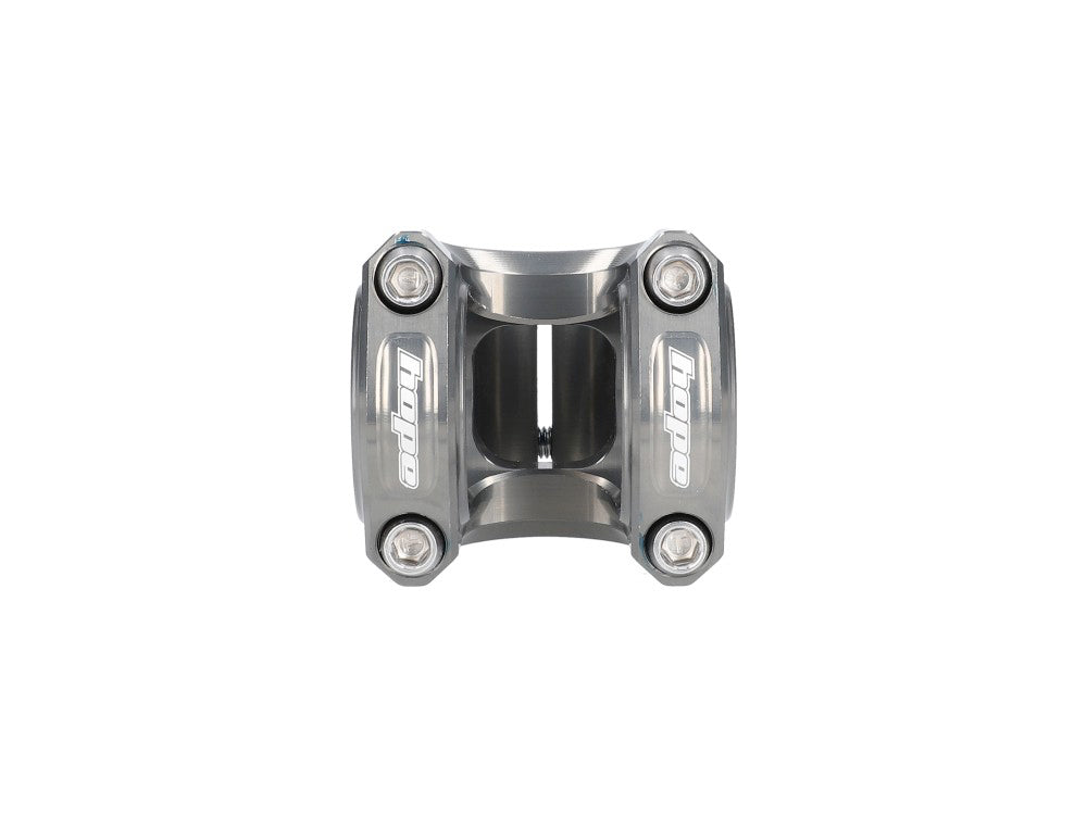 Attacco manubrio HOPE GRAVITY color fumo — vista frontale