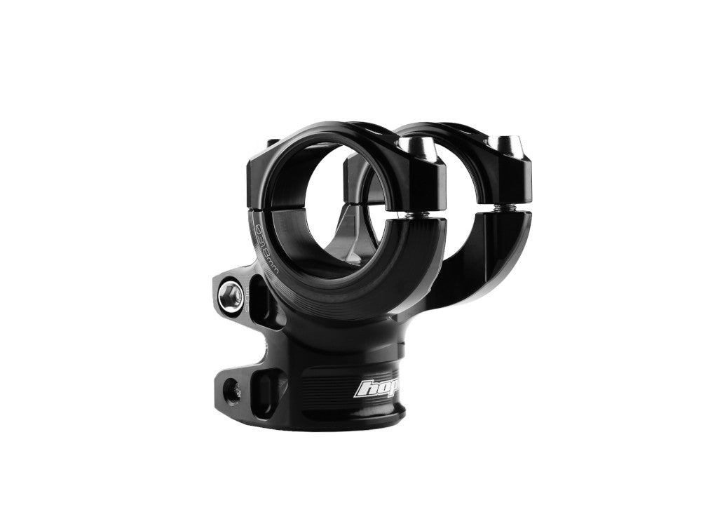 Attacco manubrio HOPE GRAVITY 20 mm nero — vista posteriore di tre quarti