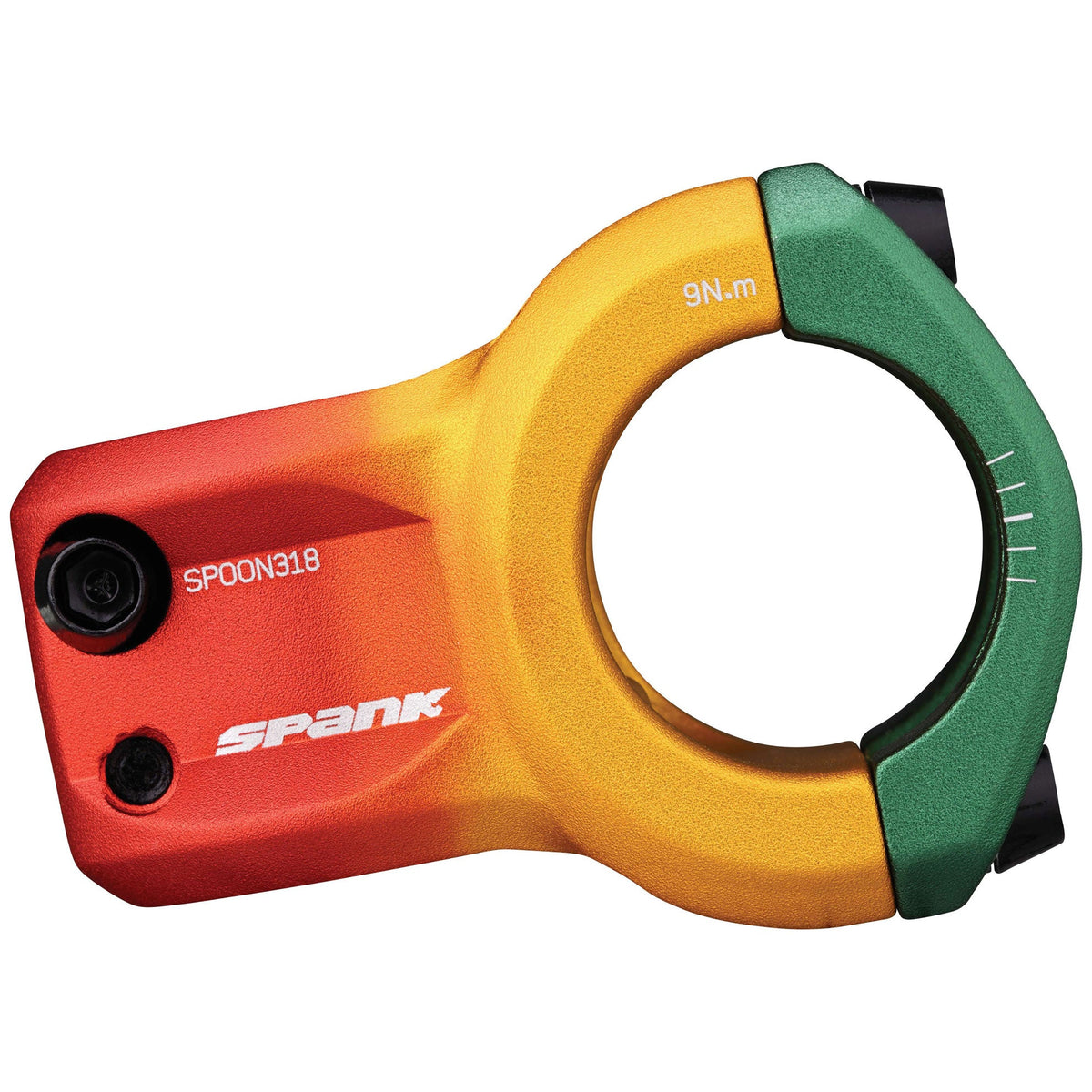 Attacco manubrio SPANK SPOON 318 Rasta — vista laterale