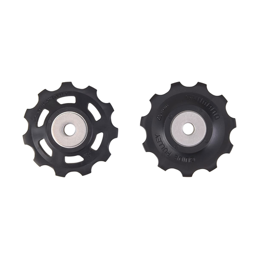 Pulegge del cambio posteriore a 10 velocità SHIMANO XT RD-M773 — componente su sfondo bianco