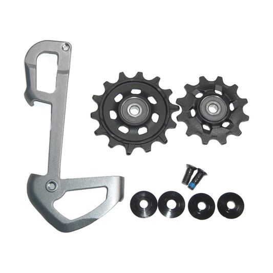 Gabbia interna + pulegge a 12 velocità SRAM GX EAGLE — componente su sfondo bianco