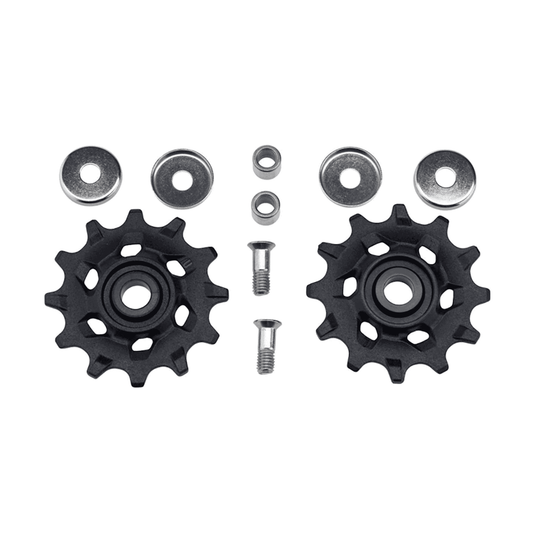 Pulegge del cambio posteriore a 11 velocità SRAM APEX 1 / NX (x2) — componente su sfondo bianco