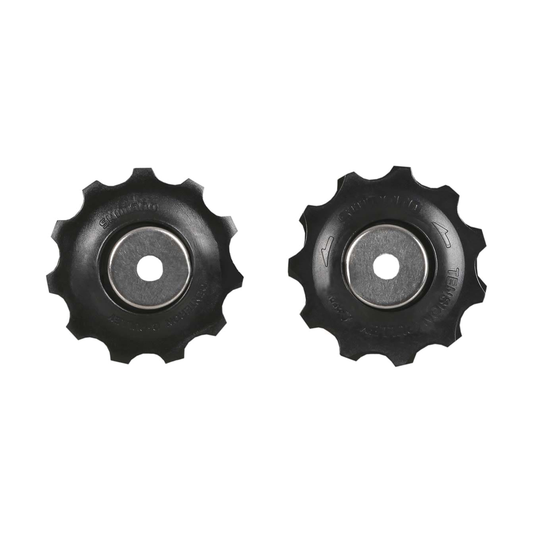 Pulegge del cambio posteriore SHIMANO SLX a 10 velocità — componente su sfondo bianco