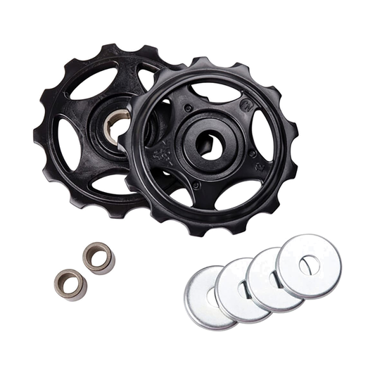 Pulegge del cambio posteriore a 7/8 velocità SHIMANO ALIVIO RD-M410 #Y5VP98050 — componente su sfondo bianco