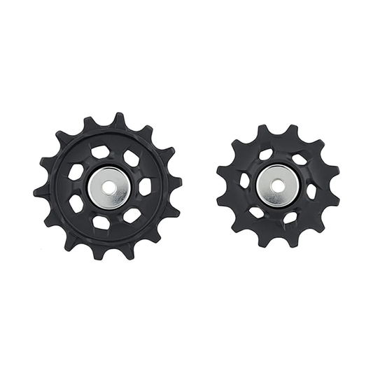 Pulegge del cambio posteriore a 12 velocità SRAM EAGLE NX/SX (x2) — componente su sfondo bianco