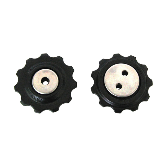 Pulegge del cambio posteriore SRAM a 9 velocità X7 2004-2009/X5 2008-2009 (x2) — componente su sfondo bianco