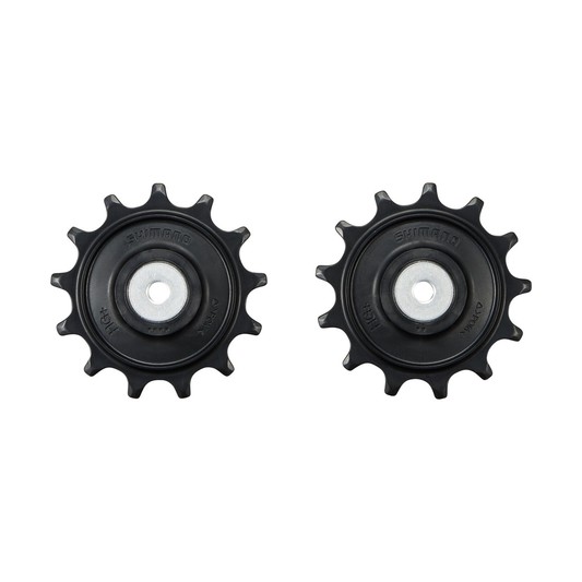 Pulegge del cambio posteriore a 12 velocità SHIMANO XT/Deore/GRX Di2 Wireless M8250/M8260/M6250/RX717/RX827 — componente su sfondo bianco